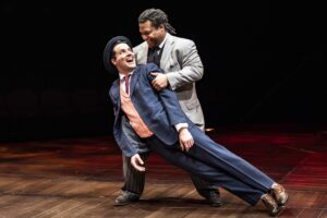 KJ Hippensteel and Michael Earvin Martin in the Marriott Theatre production of The Music Man