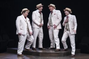Matt Edmonds, Michael Mahler, Michael Potsic, Quinn Rigg as the quartet in The Music Man Marriott