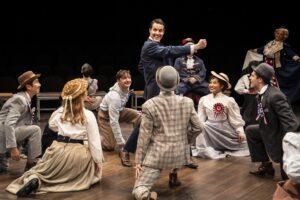 The cast of The Music Man at Marriott Theatre in Lincolnshire IL