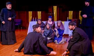 Stephen Fedo, James Sparling, Kara Chandler, Katarina Bakas, Sally Olson, Isabel Schmitz, Joel Thompson, John Blick in Murder in the Cathedral