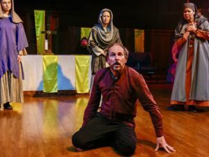 Isabel Schmitz, John Blick, Katarina Bakas, James Sparling, Kara Chandler in Murder In The Cathedral