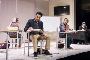Shadee Vossoughi, Pej Vahdat, Nikki Massoud and Roxanna Hope Radja in English at Goodman Theatre