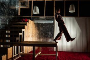 Felix Mayes in 'Attempts on Her Life' at TUTA Theatre