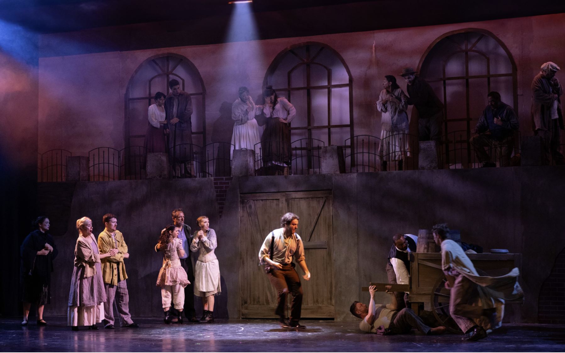 Ensemble of 'Les Misérables' at Uptown Music Theater Highland Park