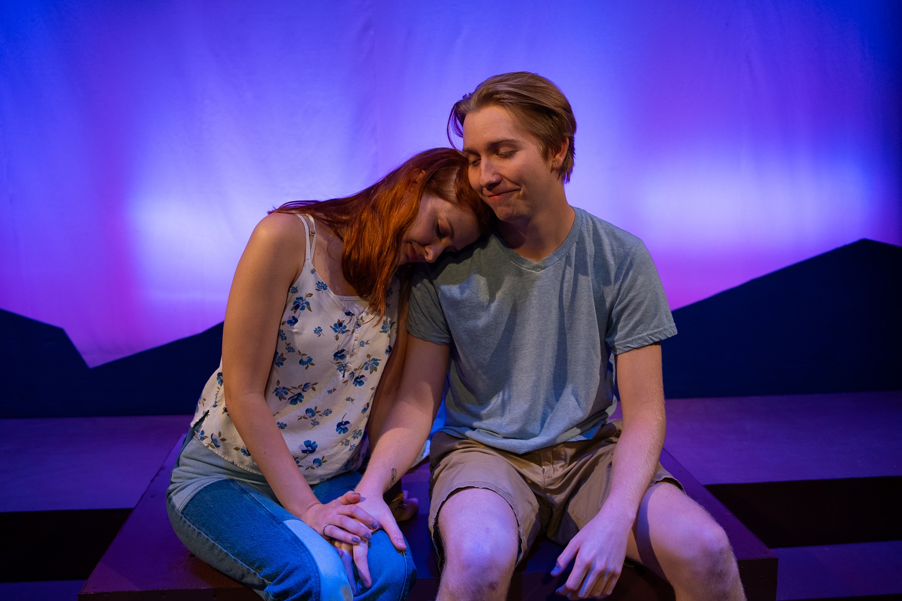 Rachel Guth and Aiden Leake in 'The Mad Ones' at Blank Theatre Company