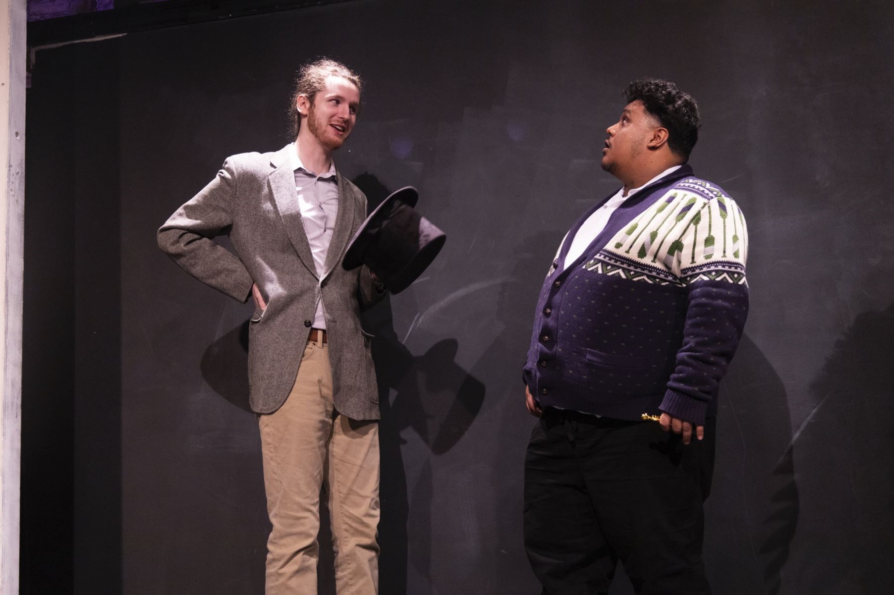 Miles Cowan and Jayson Acevedo in 'Miracle at Century High School' at The Annoyance Theatre Chicago - Photo Credit: Cooper Nolan