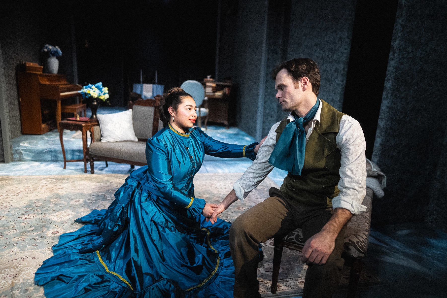 Ariana Lopez and Dan Evashevski in 'Hedda Gabler' - Photo Credit: Joe Mazza, Brave Lux