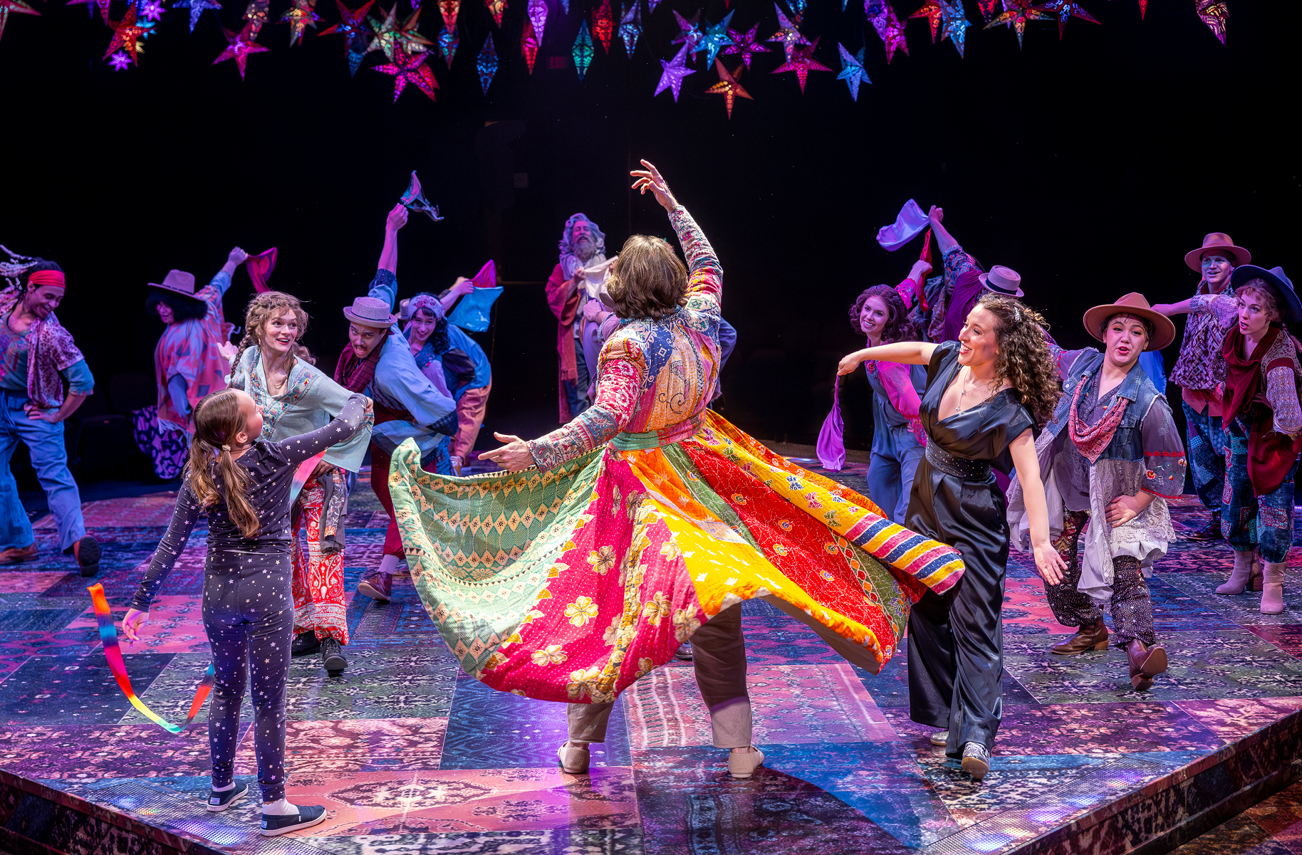 The cast of 'Joseph and the Amazing Technicolor Dreamcoat' at Marriott Theatre