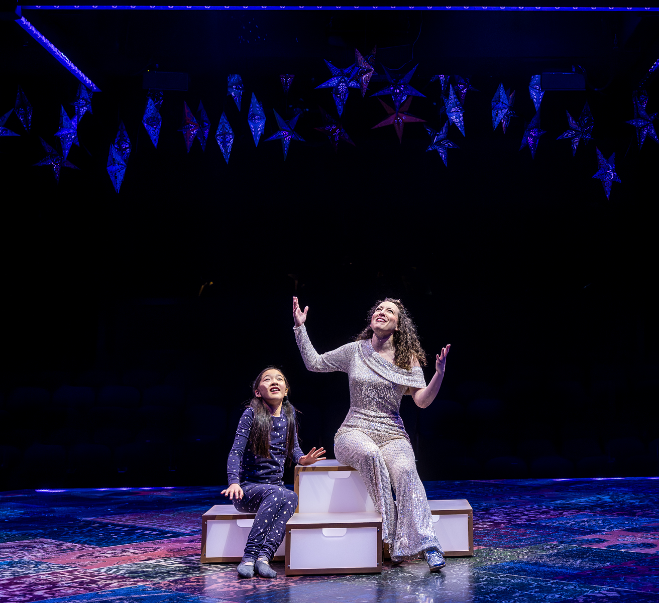 Avelyn Lena Choi and Kaitlyn Davis in 'Joseph and the Amazing Technicolor Dreamcoat' at Marriott Theatre