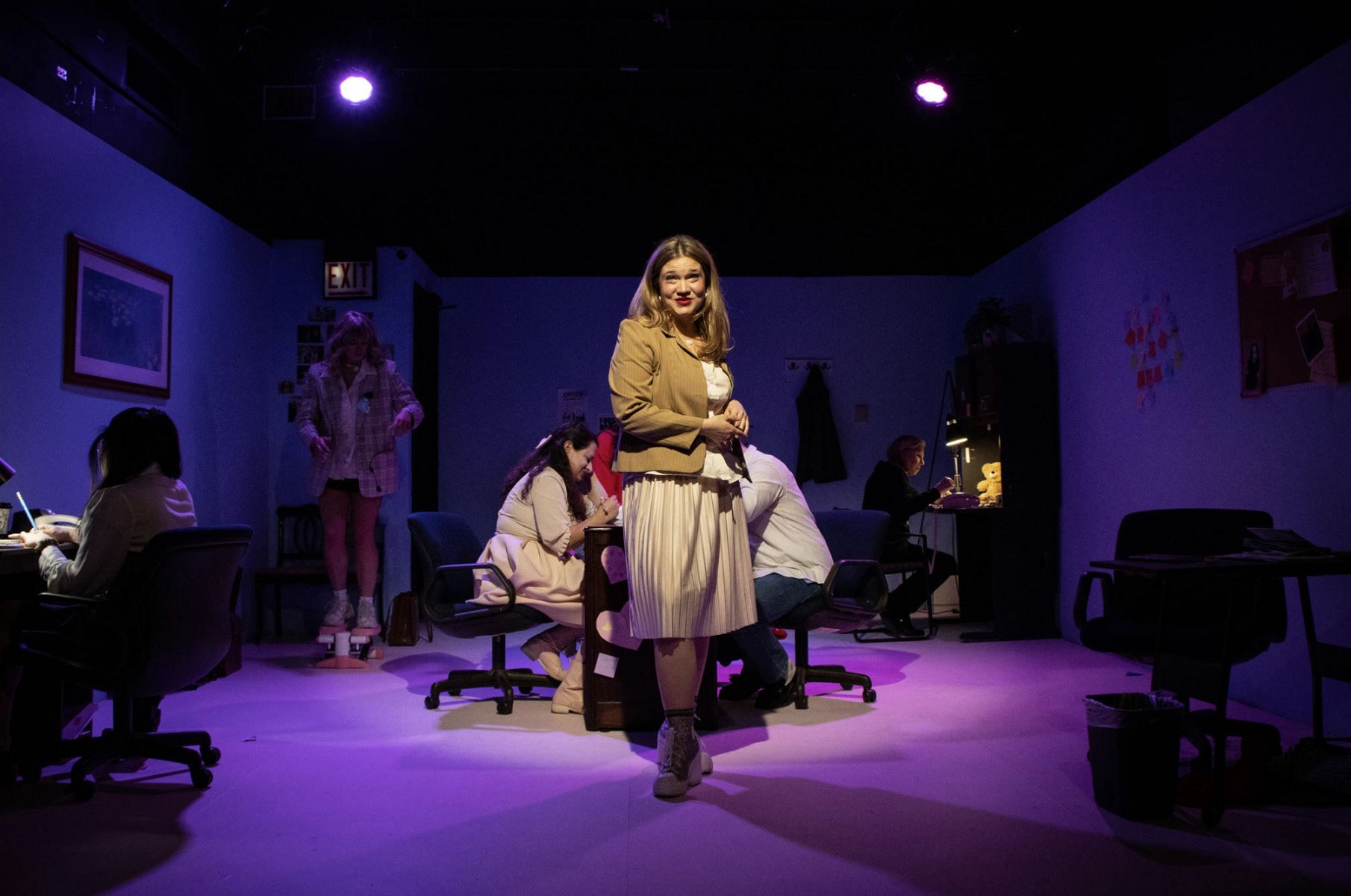 Allison Horvatin and the ensemble in 'Not Bitter Nor Sweet'