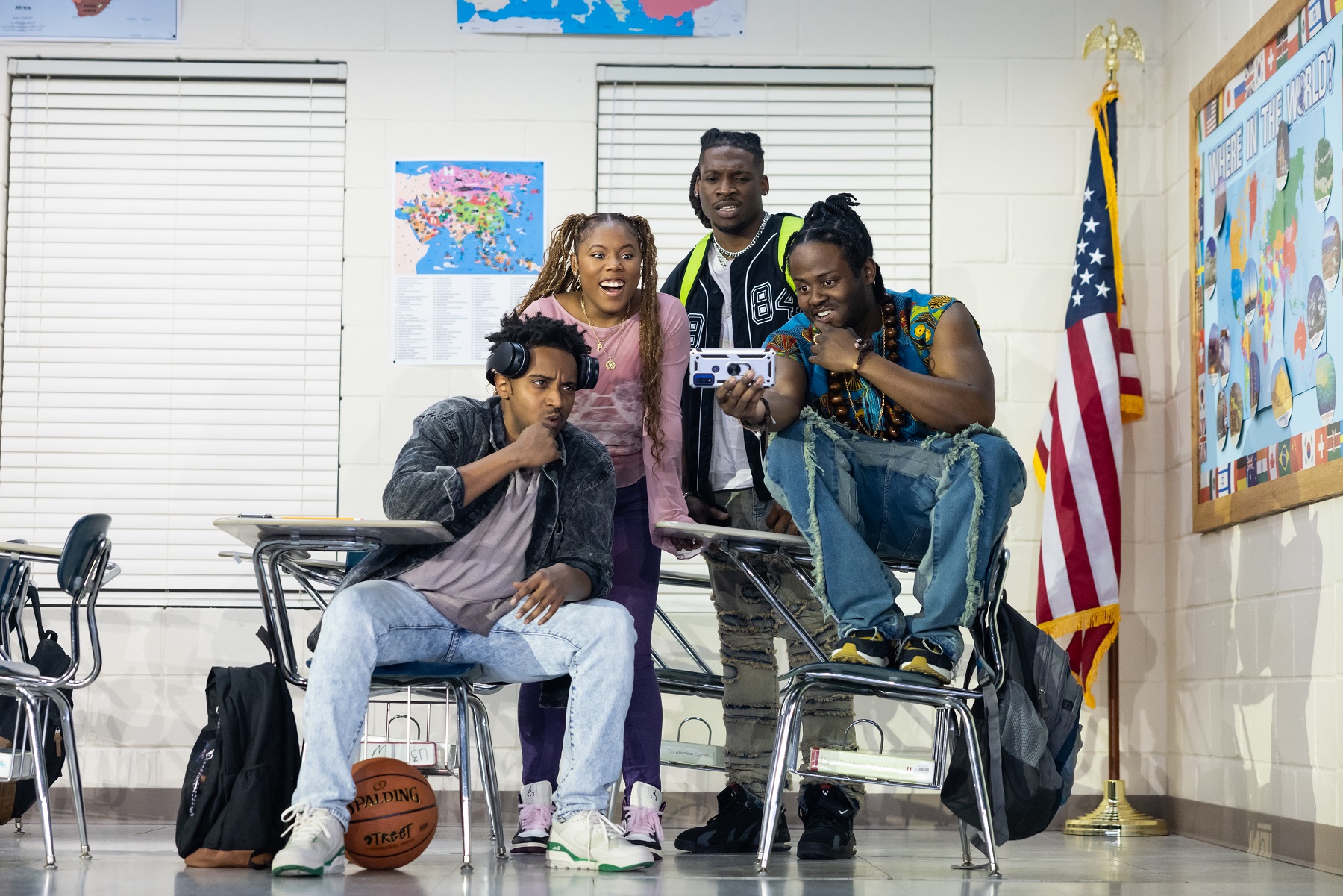 BUST is an extraordinary new play at Goodman Theatre that is an absolute must-watch. Hysterically funny and poignantly deep, you have never seen anything like this show. Cecil Blutcher, Victoria Omoregie, Bernard Gilbert and Ivan Cecil Walks in 'BUST' at Goodman Theatre