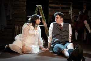 Isabelle Grima and Jake Griffith in 'Spring Awakenings' at Lazy Susan Theatre Co.