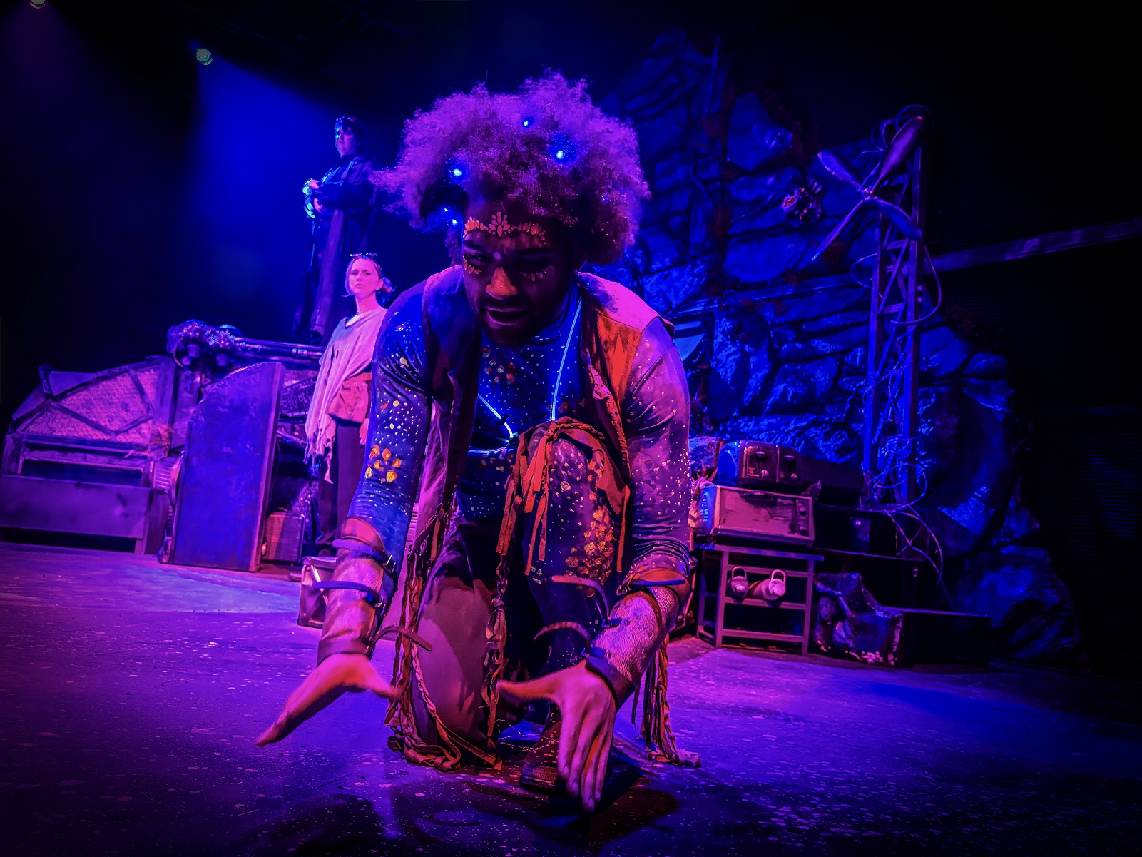 Stacey Lind, Izzi-King, and Blake Hood in 'Prospera' at Otherworld Theatre Company in Chicago - Photo Credit: Erin Bonham