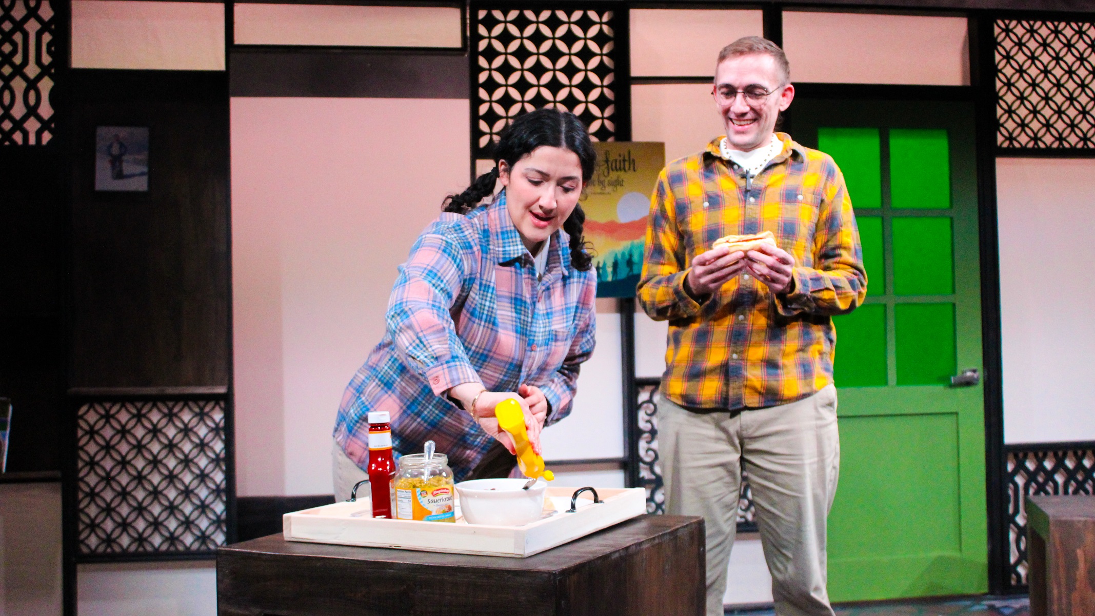 Antonio L. Rodriguez and Tina El Gamal in 'The Unknown Variable' at Momentary Theatre in Chicago