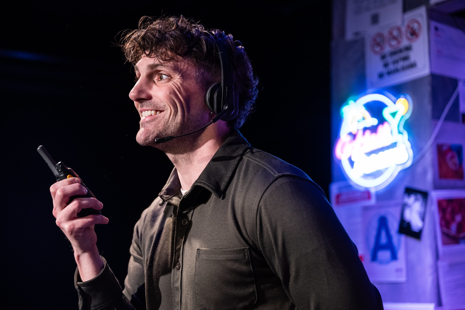 A dynamic one-person comedy about a struggling actor manning the phones at a New York restaurant reservation desk, Fully Committed is an energetic showcase of comic timing and character work. Mike Newquist in 'Fully Committed' in Chicago - Photo Credit: Derek Bertelsen
