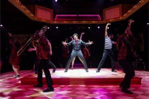 Tyler Hanes and company in 'Heartbreak Hotel' at Marriott Theatre - Photo Credit: Justin Barbin