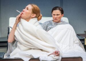 Ashway Lawver and Morgan Lavenstein in 'The Trojan Women' at EOS Theatre Company