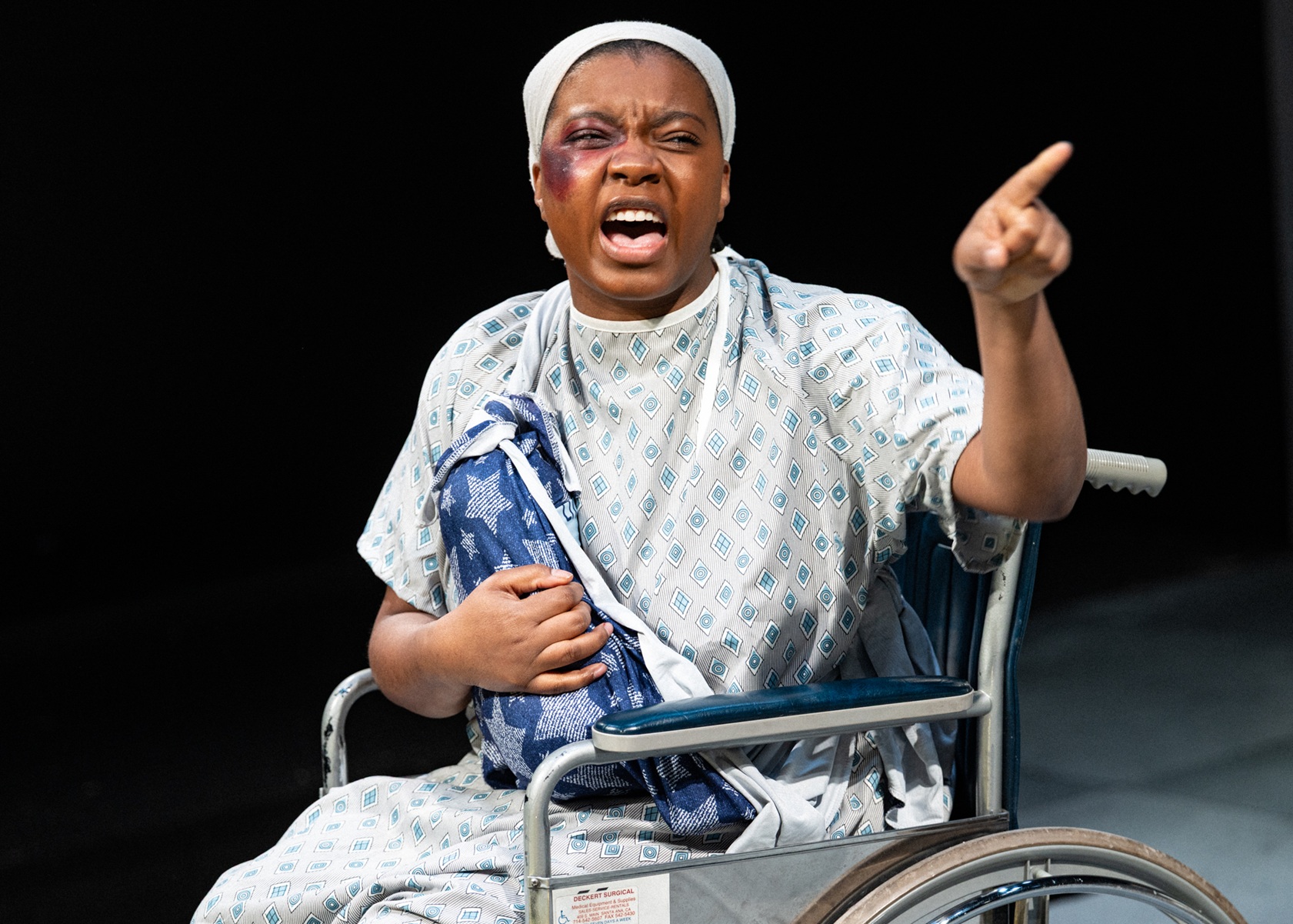 Jazmine Mazique in 'The Trojan Women' at Eos Theatre Company