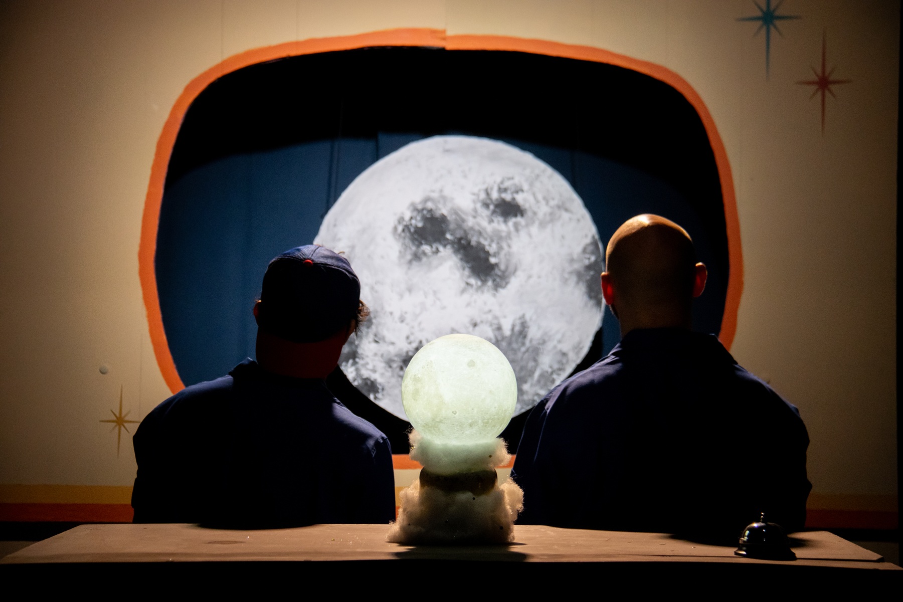Renzo Vicente and Elijah J. Jones in 'moonwatchers' at Lazy Susan Theatre Co. - Photo Credit: Mollie Menuck