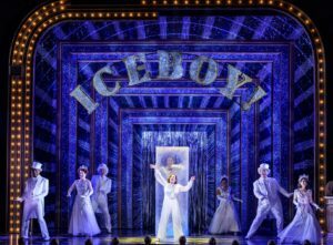 Donterrio, Linda Mugleston, Shawn Pfautsch, Grey Henson, Megan Mullally, Melanie Brezill, Will Koski and Andrea San Miguel in 'Iceboy!' at Goodman Theatre