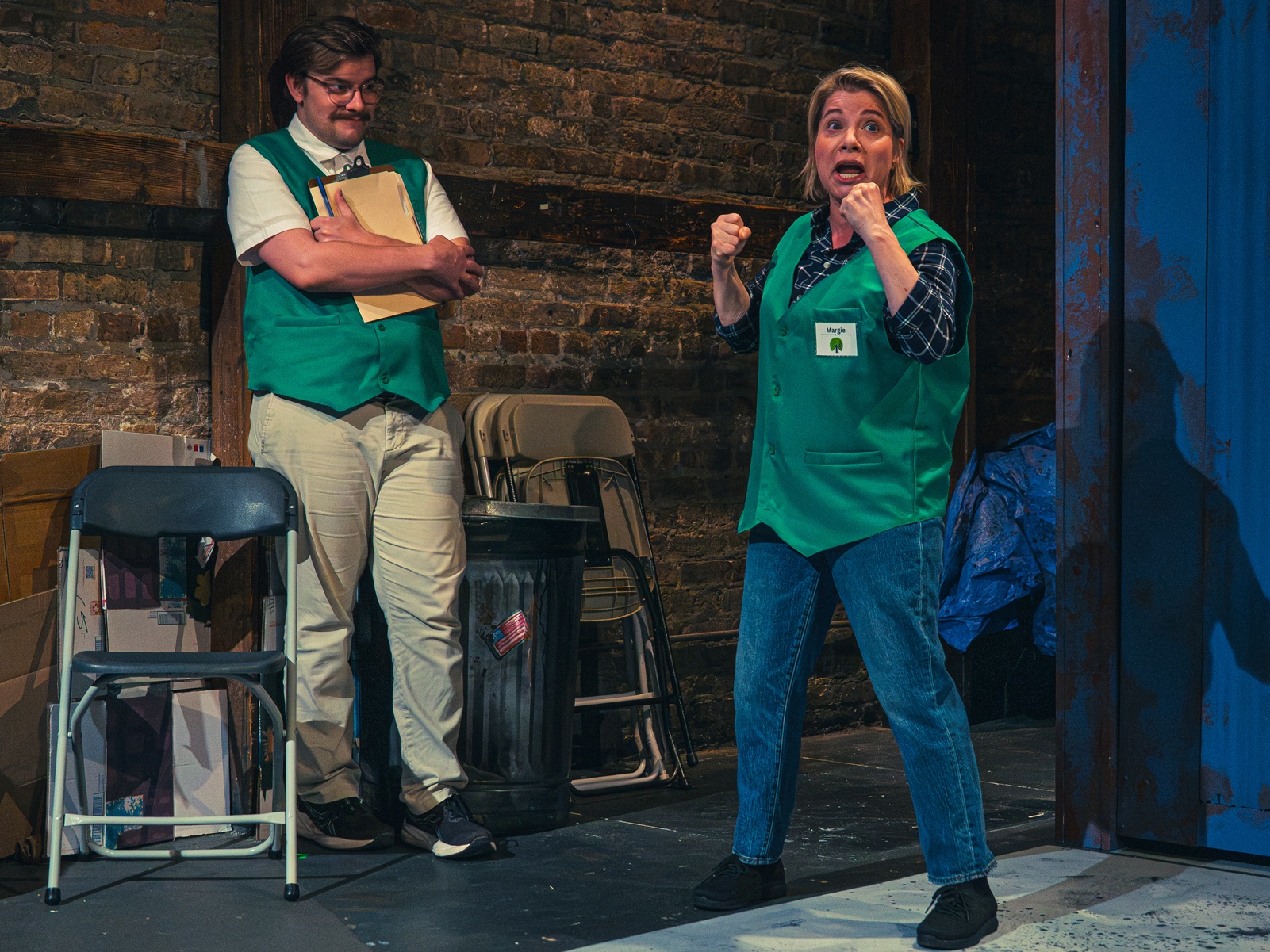 A sharp and deeply human comedy about class, friendship, and the choices we make to get by, Good People finds plenty of humor in difficult circumstances while gradually revealing the emotional weight beneath the surface. Steve Horn and Jodi Kingsley in 'Good People' at 4 Chairs Theatre in Chicago - Photo Credit: Greg Metzler