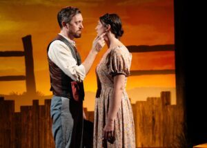 Michael B. Woods and Whitney Minarik in 'Shane' at City Lit Theater in Chicago - Photo Credit: Steven Townshend of Distant Era