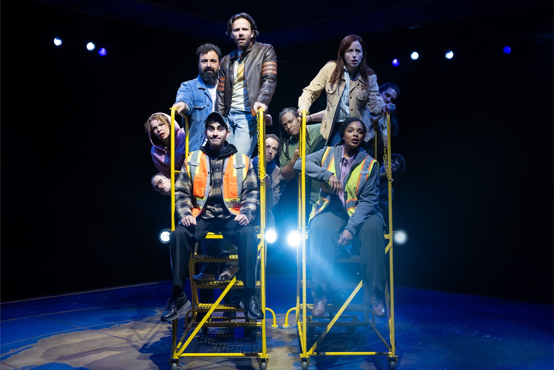 The Cast of 'Come From Away' at Marriott Theatre in Lincolnshire - Photo Credit: Justin Barbin