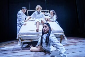 Nancy Luna, Santiago Rivera Laugerud, Anna Kichtchenko and Kalani June in 'The Attic' at Goodman Theatre in Chicago - Photo Credit: Todd Rosenberg