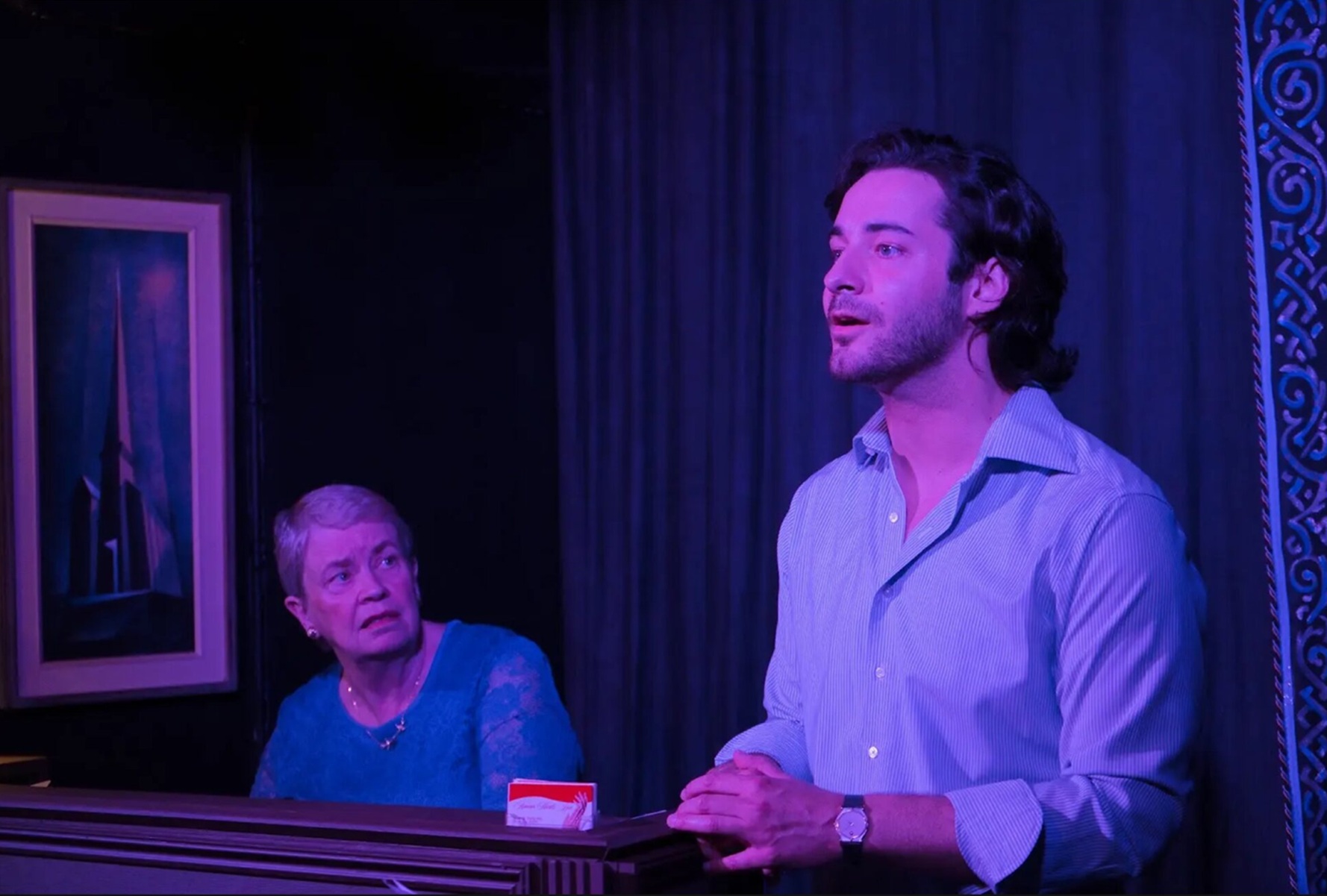 Michelle McKenzie-Voigt and Jim Nally in 'The Swallow' at Open Space Arts in Chicago