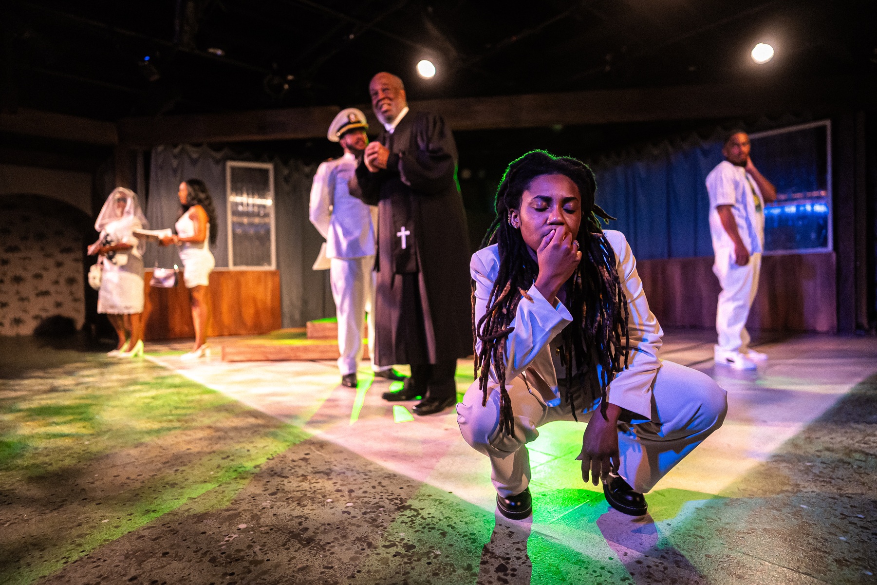 Blending the spirit of Shakespearean tragedy with the messiness of modern family life, Hayward explores the ghosts we carry, the histories we inherit, and the complicated love that can hold a family together even as it threatens to pull them apart. Ireon Roach and The Cast of 'Hayward' at The Gift Theatre in Chicago