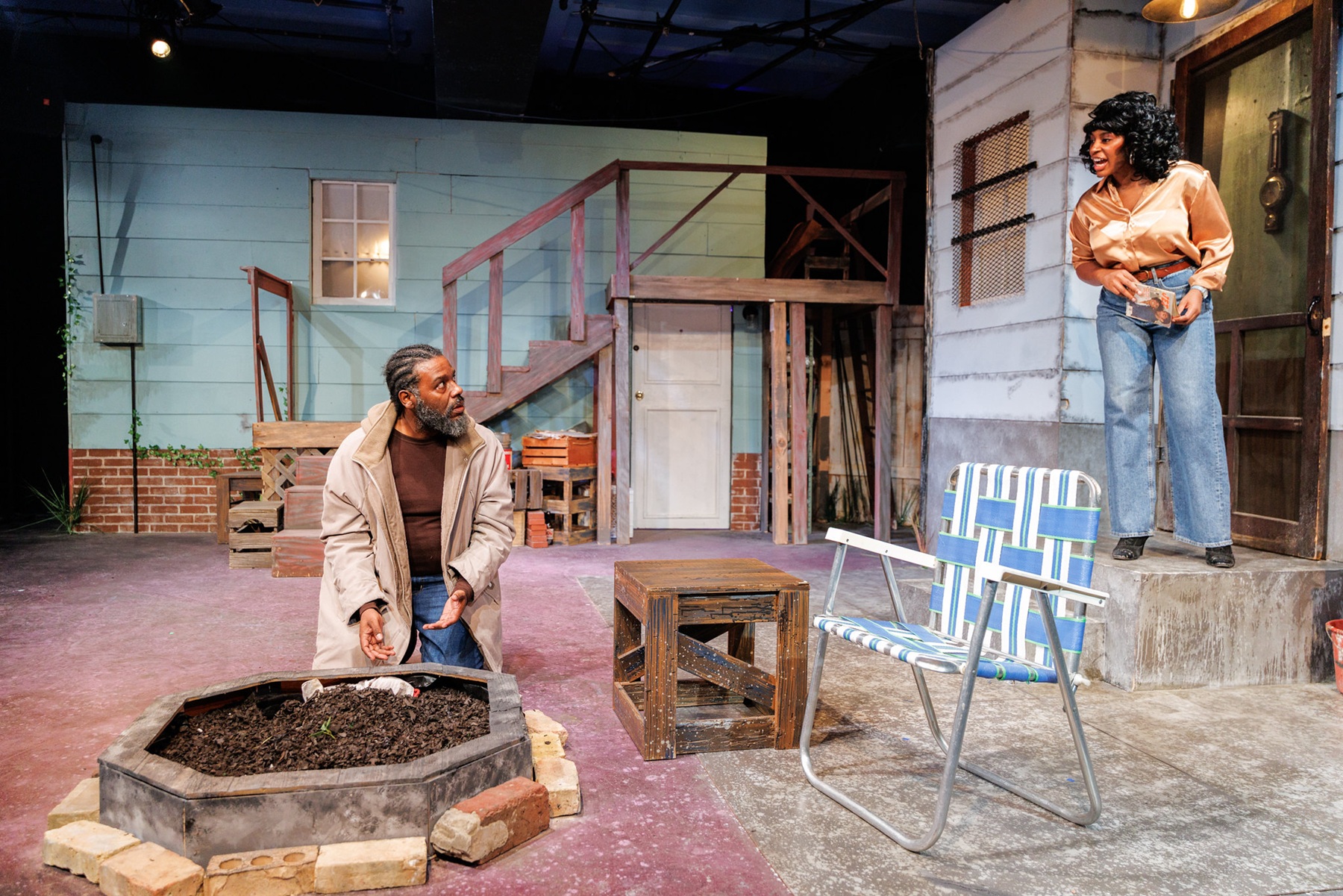 Brandon Boler and Isis Elizabeth in 'King Hedley II' at City Lit Theatre in Chicago - Photo Credit: Steven Townshend of Distant Era