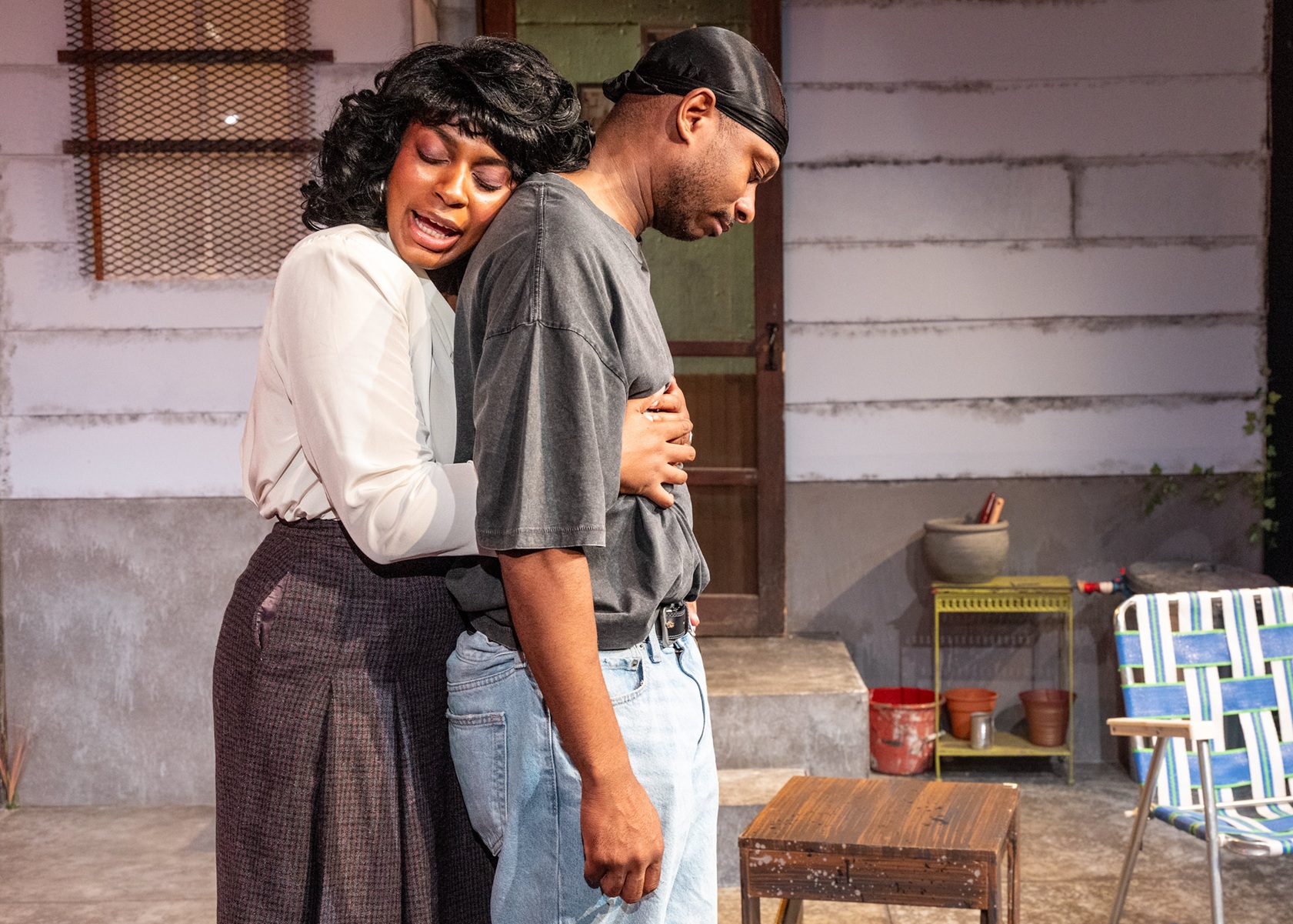 Isis Elizabeth and James Lewis in 'King Hedley II' at City Lit Theatre in Chicago - Photo Credit: Steven Townshend of Distant Era